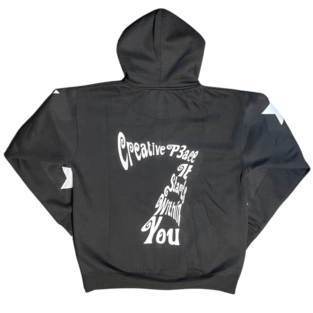 “Creative P3ace” Luminary Starz zip up - SS24 Edition Black