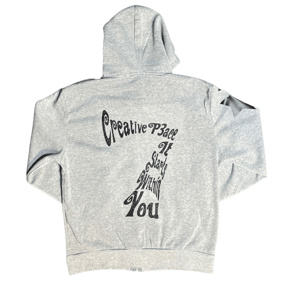 “Creative P3ace” Luminary Starz zip up - SS24 Edition Grey