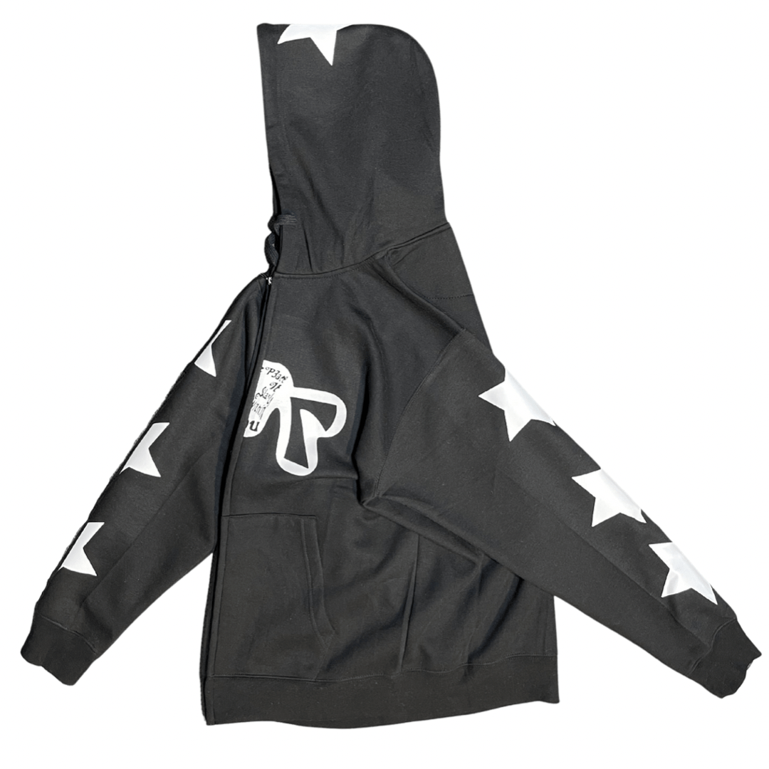 “Creative P3ace” Luminary Starz zip up - SS24 Edition Black