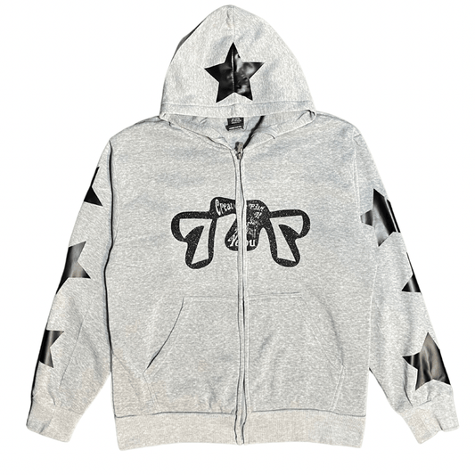 “Creative P3ace” Luminary Starz zip up - SS24 Edition Grey